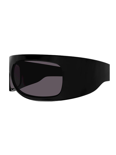 Shop Gucci Oversized Frame Sunglasses In 004 Black Black Grey