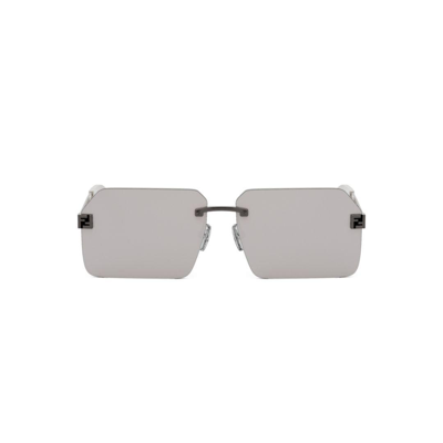 Shop Fendi Square Frame Sunglasses In 14c