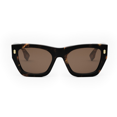 Shop Fendi Fe40100i 55e Sunglasses