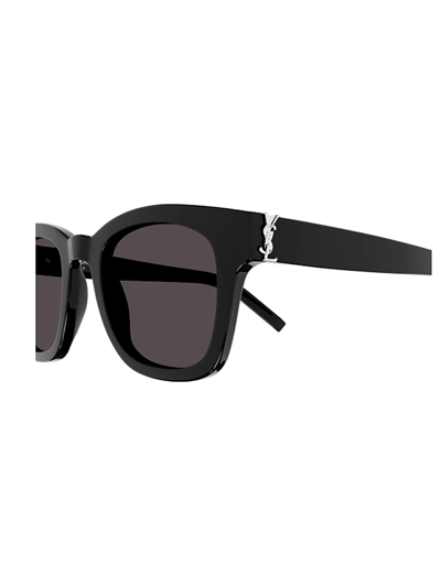 Shop Saint Laurent Sl M124 Sunglasses In 001 Black Black Black