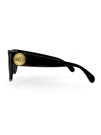 Shop Gucci Gg1408s Sunglasses In 001 Black Black Grey