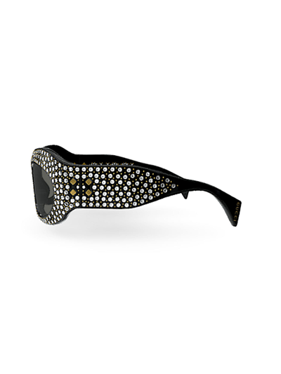 Shop Gucci Gg1463s Sunglasses In 005 Black Black Grey