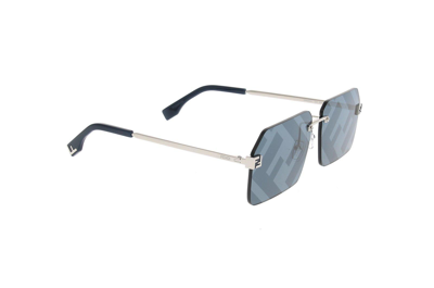 Shop Fendi Square Frame Sunglasses In 16x