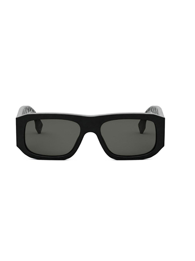Shop Fendi Rectangle Frame Sunglasses In 02a