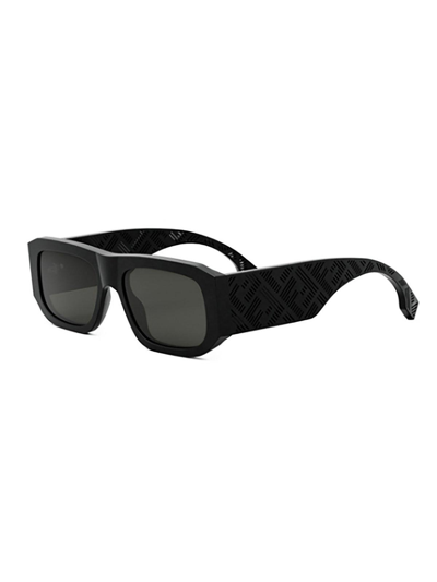 Shop Fendi Rectangle Frame Sunglasses In 02a