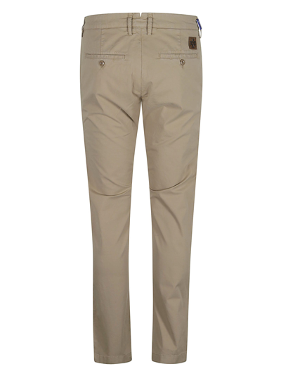 Shop Jacob Cohen Button Fitted Trousers In Emp Beige