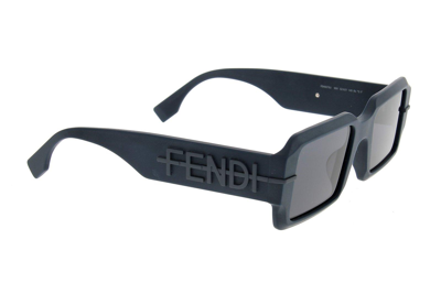 Shop Fendi Rectangle Frame Sunglasses In 90v