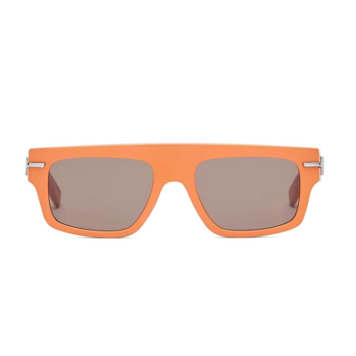 Shop Fendi Square-frame Sunglasses In 42e