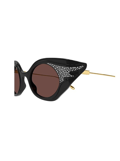 Shop Gucci Gg1327s Sunglasses In 001 Black Gold Brown