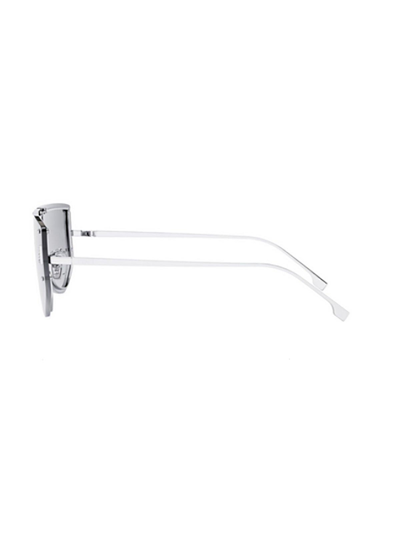 Shop Fendi Shield Frame Sunglasses In 16b