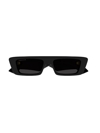 Shop Gucci Gg1331s Sunglasses In 002 Black Black Brown