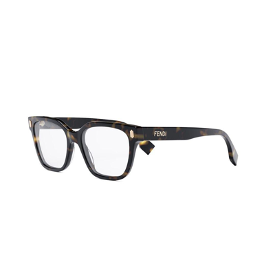 Shop Fendi Rectangle Frame Glasses In 052