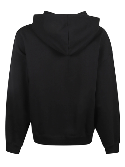 Shop Axel Arigato Logo Zipped Hoodie In Black