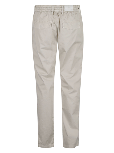 Shop Eleventy Drawstringed Buttoned Trousers In Sand