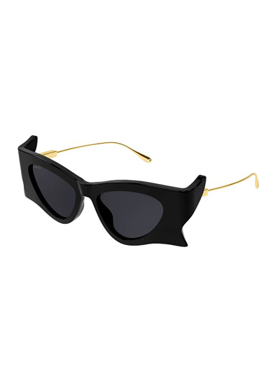 Shop Gucci Gg1328s Sunglasses In 001 Black Gold Grey