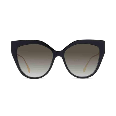 Shop Fendi Butterfly Frame Sunglasses In 01f