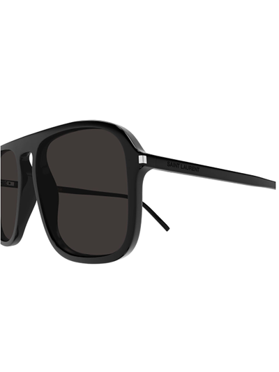 Shop Saint Laurent Sl 590 Sunglasses In 001 Black Black Black