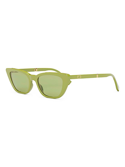 Shop Fendi Cat-eye Frame Sunglasses In 39l
