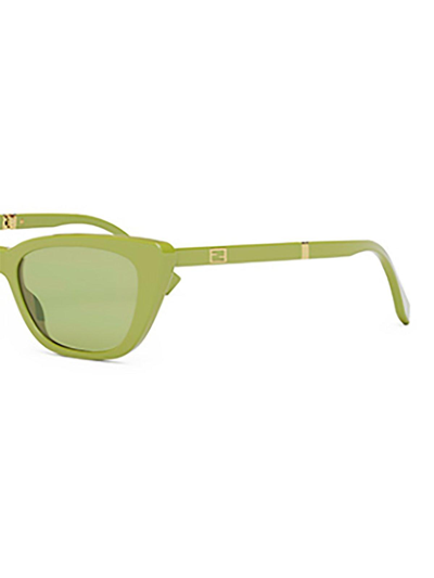 Shop Fendi Cat-eye Frame Sunglasses In 39l
