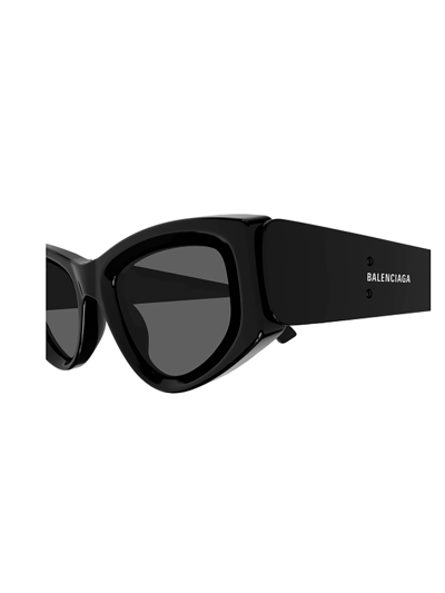 Shop Balenciaga Bb0243s Sunglasses In 001 Black Black Grey