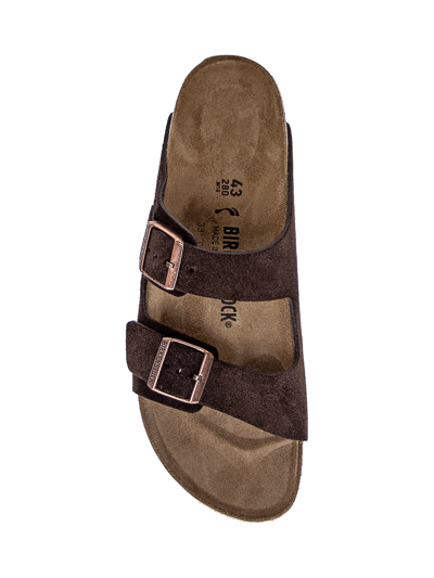 Shop Birkenstock Arizona Sandal In Mocha