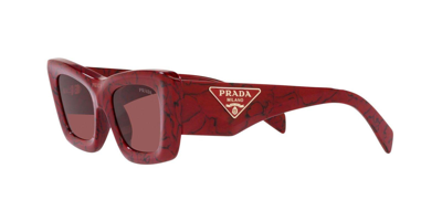 Shop Prada Cat-eye Frame Sunglasses In 15d08s