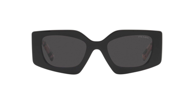 Shop Prada Rectangular Frame Sunglasses In 1ab07q