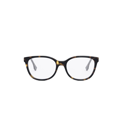 Shop Fendi Round Frame Glasses In 052