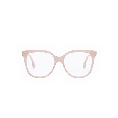 Shop Fendi Rectangular Frame Glasses In 072