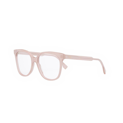 Shop Fendi Rectangular Frame Glasses In 072