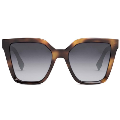 Shop Fendi Square Frame Sunglasses In 53b