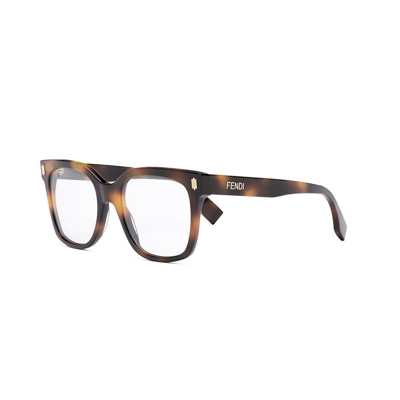 Shop Fendi Square Frame Glasses In 053