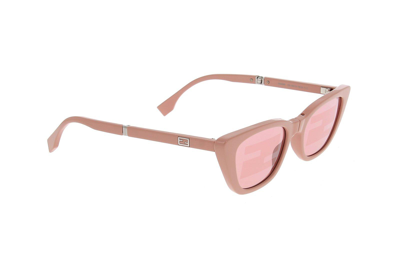 Shop Fendi Cat-eye Frame Sunglasses In 72u