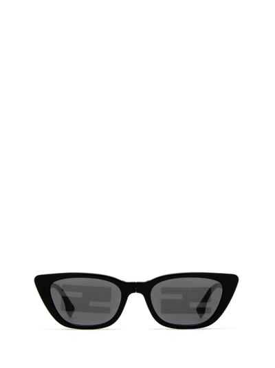 Shop Fendi Fe40089i Black Sunglasses In 01c