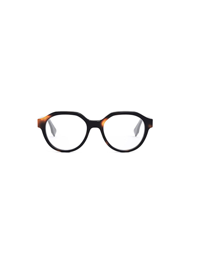 Shop Fendi Round Frame Glasses In 053