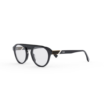 Shop Fendi Round-frame Glasses In 090