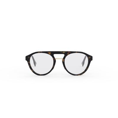 Shop Fendi Round-frame Glasses In 052