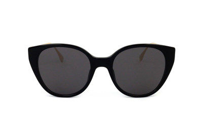 Shop Fendi Cat-eye Frame Sunglasses In 01a