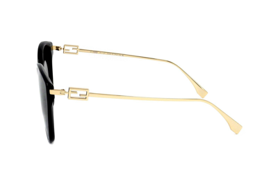 Shop Fendi Cat-eye Frame Sunglasses In 01a