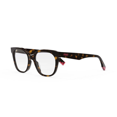 Shop Fendi Square-frame Glasses In 052