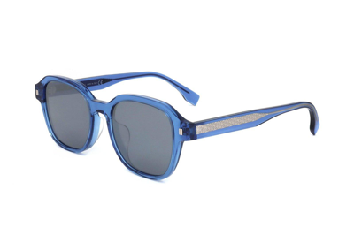 Shop Fendi Square Frame Sunglasses In 90x