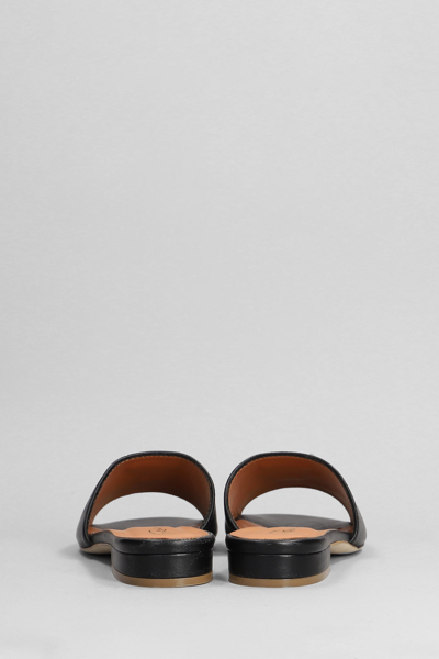 Shop Via Roma 15 Flats In Black Leather