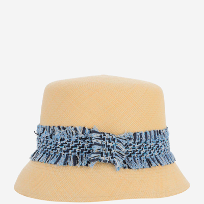 Maison Michel Mini New Kendall Hat In Beige