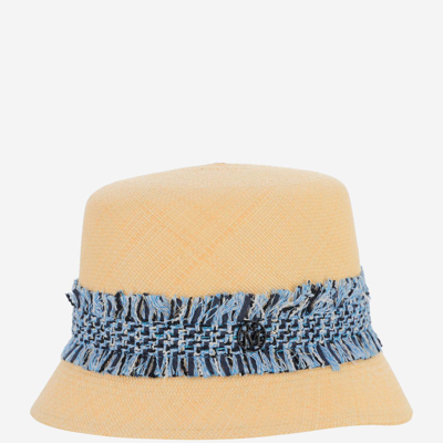 Maison Michel Mini New Kendall Hat In Beige