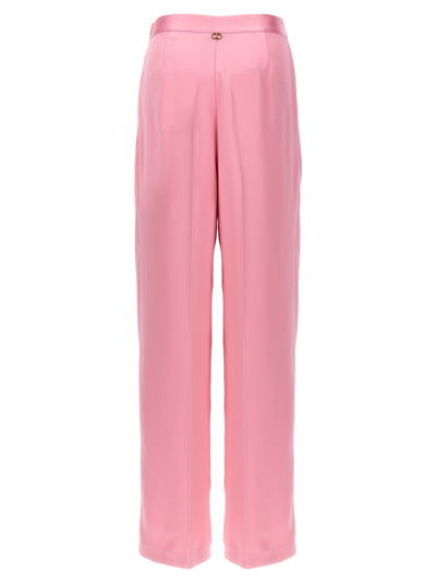Shop Twinset Satin Pants In Pink
