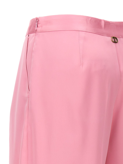 Shop Twinset Satin Pants In Pink