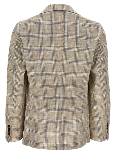 Shop Circolo 1901 Check Blazer Jacket In Multicolor