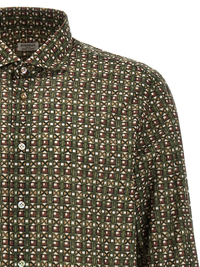 Shop Borriello Napoli Patterned Print Shirt In Multicolor