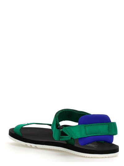Shop Dolce & Gabbana Logo Sandals In Green