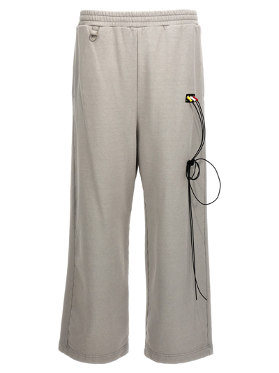 Shop Doublet Rca Cable Embroidery Joggers In Gray